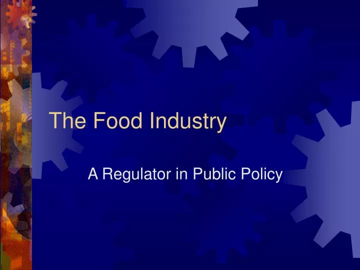 the food industry