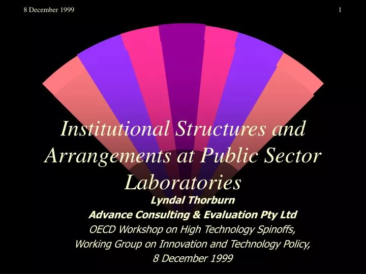 institutional structures and arrangements at public sector laboratories