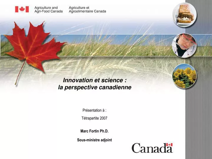innovation et science la perspective canadienne