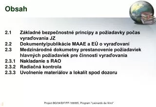 obsah
