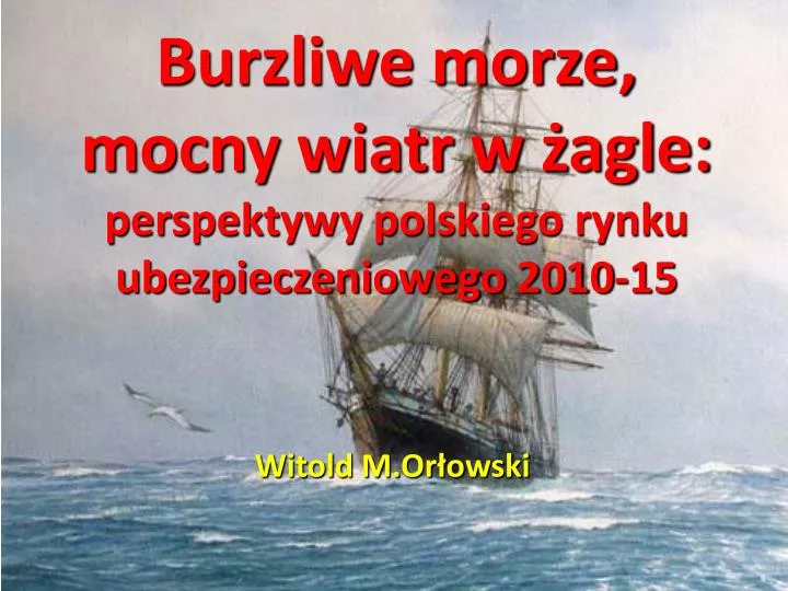 burzliwe morze mocny wiatr w agle perspektywy polskiego rynku ubezpieczeniowego 2010 15