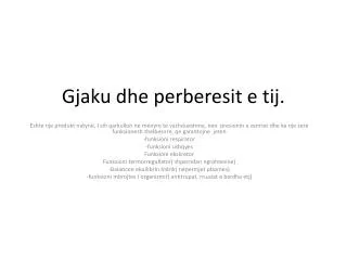 gjaku dhe perberesit e tij