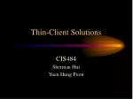 Thin-Client Solutions - slide 1