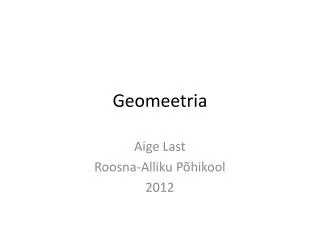 geomeetria