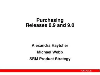Purchasing Releases 8.9 and 9.0
