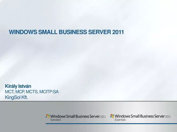 windows small business server 2011