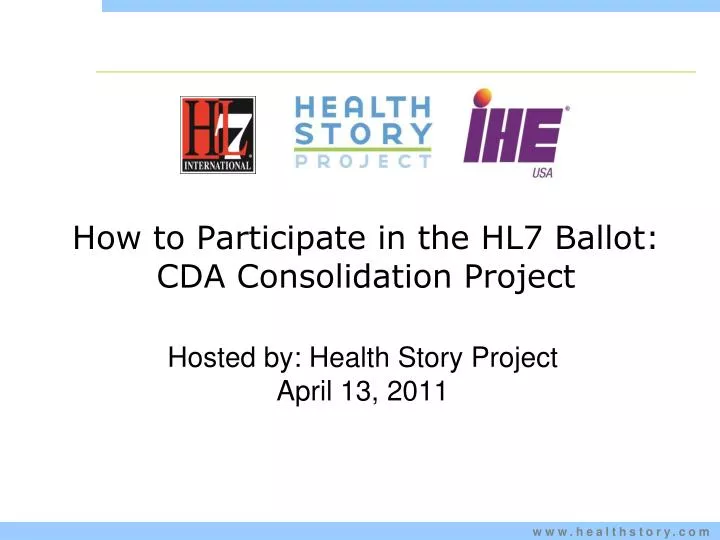 how to participate in the hl7 ballot cda consolidation project