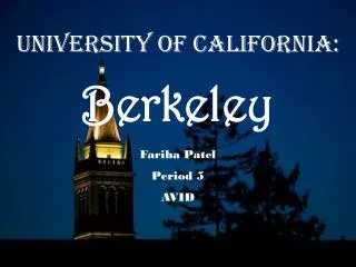 University of California: