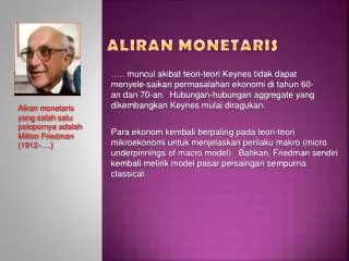 aliran m onetaris