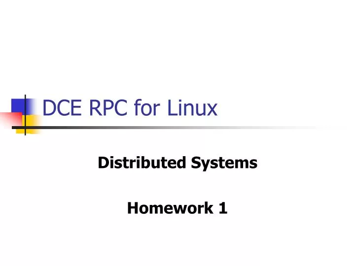 dce rpc for linux