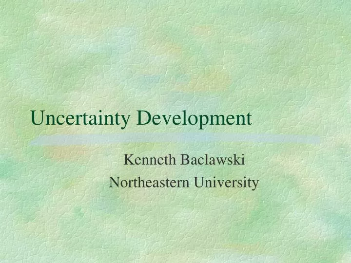 kenneth baclawski northeastern university