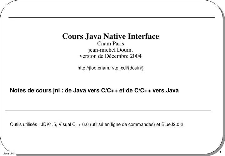 cours java native interface