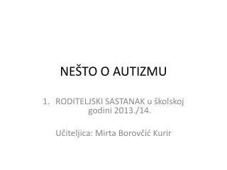 ne to o autizmu