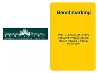 Benchmarking