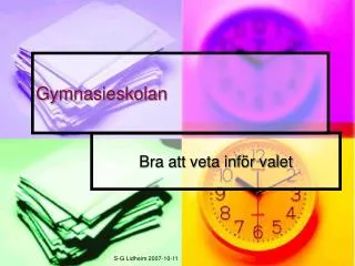 gymnasieskolan