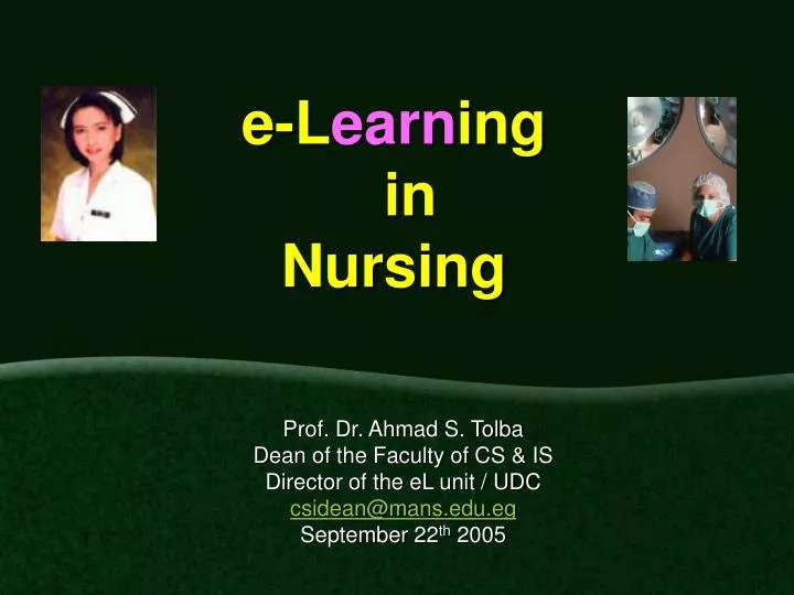 e l earn ing in nursing