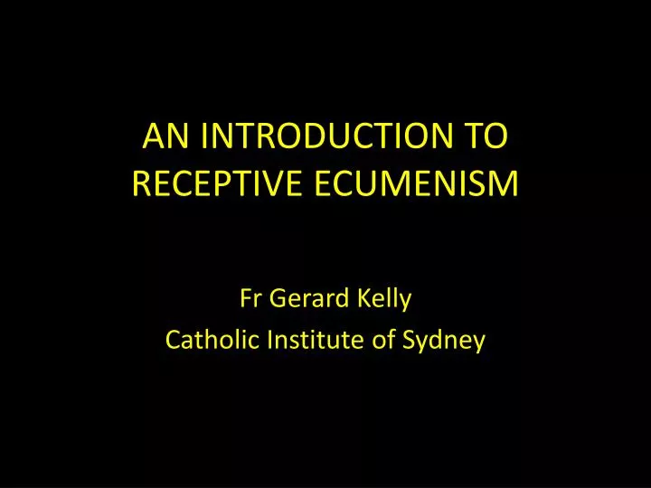 an introduction to receptive ecumenism