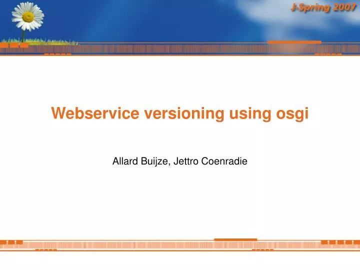 webservice versioning using osgi