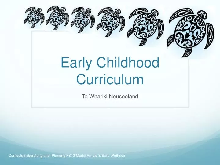 early childhood c urriculum