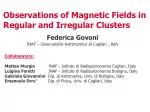 Exploring Magnetic Fields in Clusters: Observations & Analysis - slide 1