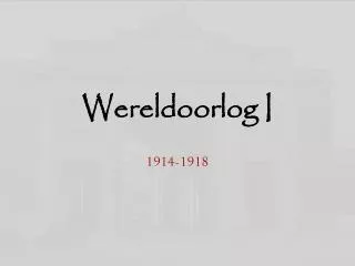 wereldoorlog i