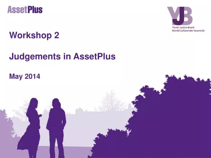 workshop 2 judgements in assetplus may 2014