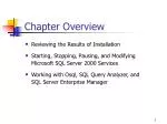 Microsoft SQL Server Services Management Guide - slide 1