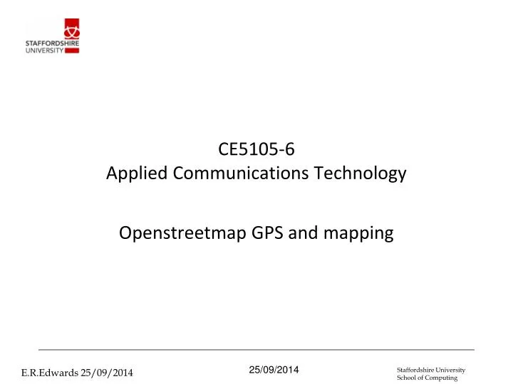 ce5105 6 applied communications technology
