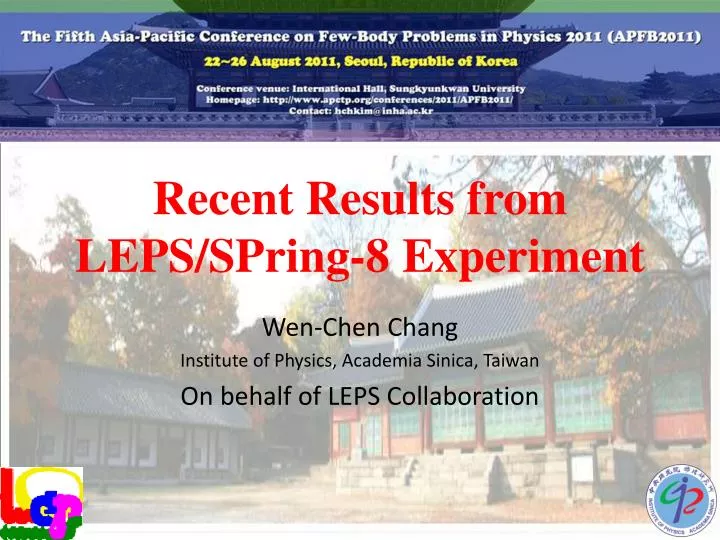 recent results from leps spring 8 experiment