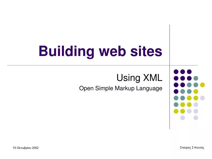 building web sites