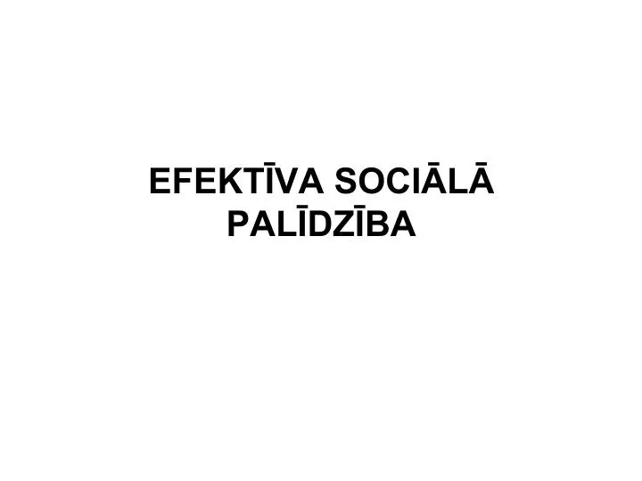 efekt va soci l pal dz ba