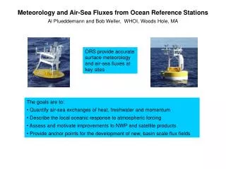 Meteorology and Air-Sea Fluxes from Ocean Reference Stations