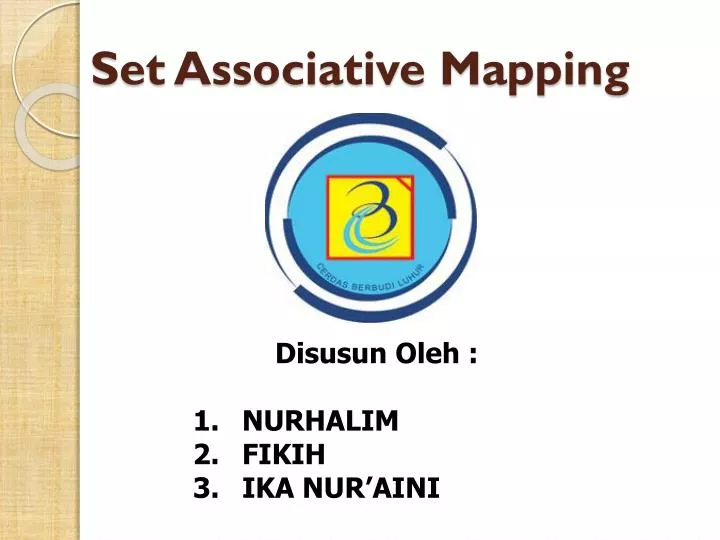 set associative mapping