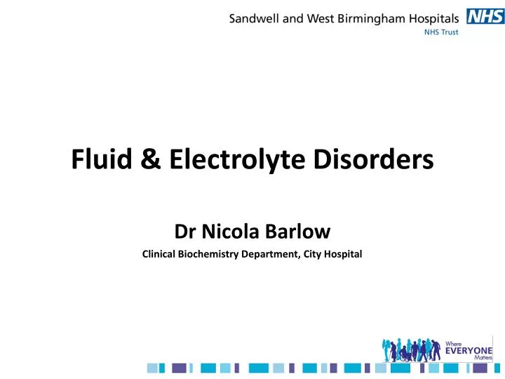 fluid electrolyte disorders