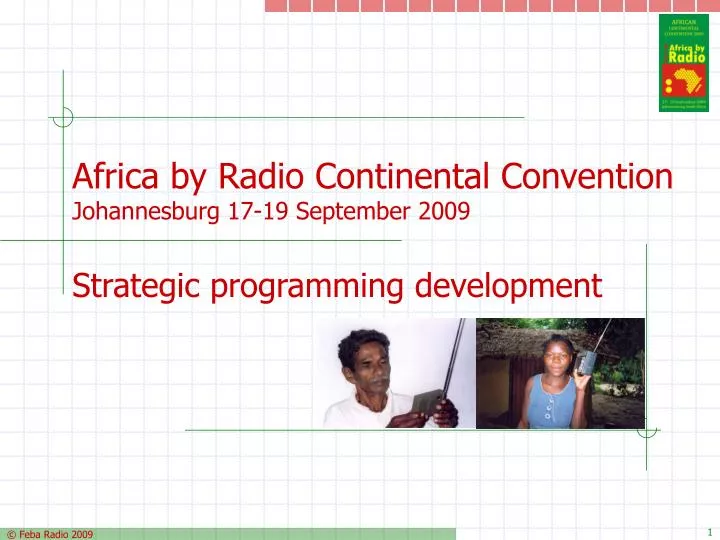 africa by radio continental convention johannesburg 17 19 september 2009