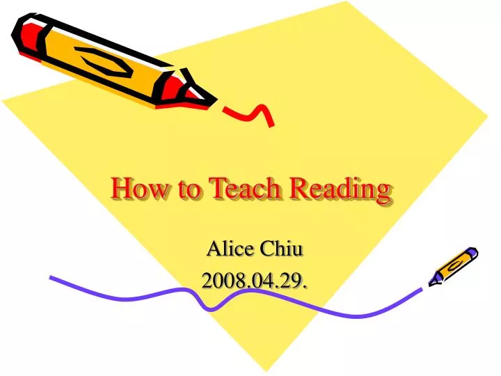 how to teach reading
