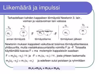 liikem r ja impulssi