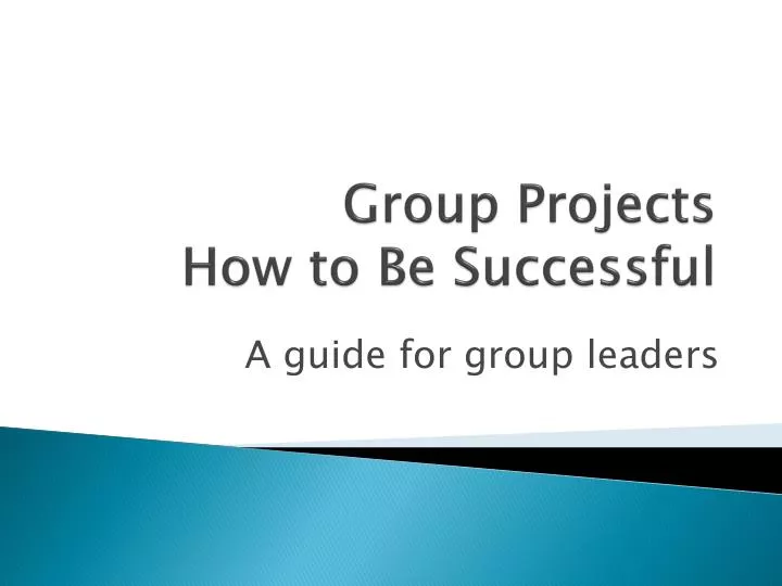 group projects how to be successful