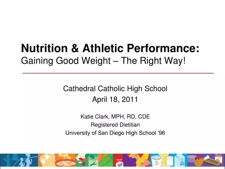 nutrition athletic performance gaining good weight the right way