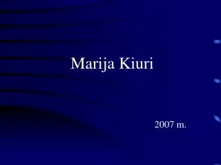 marija kiuri