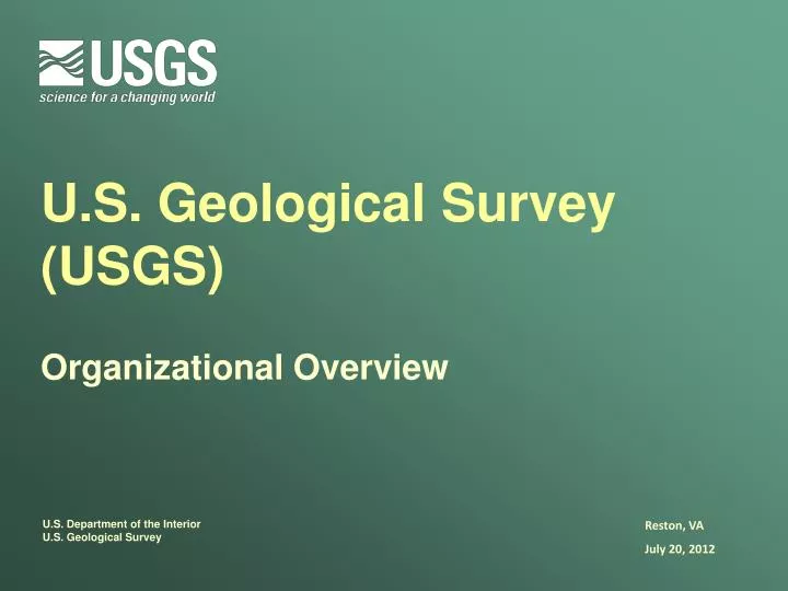 u s geological survey usgs