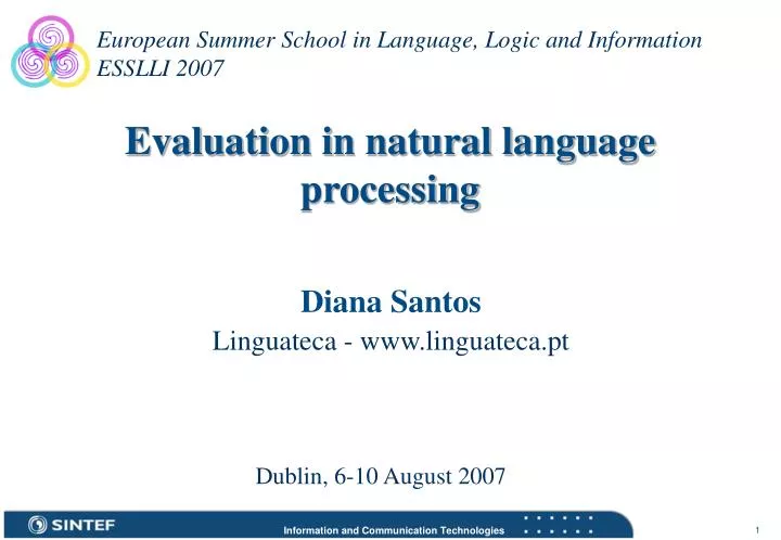 evaluation in natural language processing