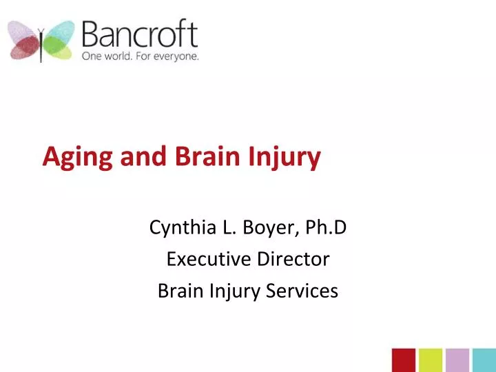 aging and brain injury