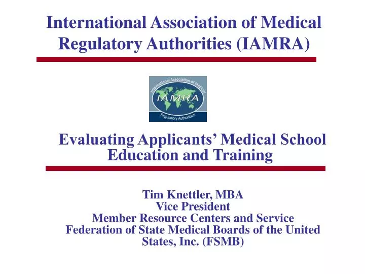 international association of medical regulatory authorities iamra