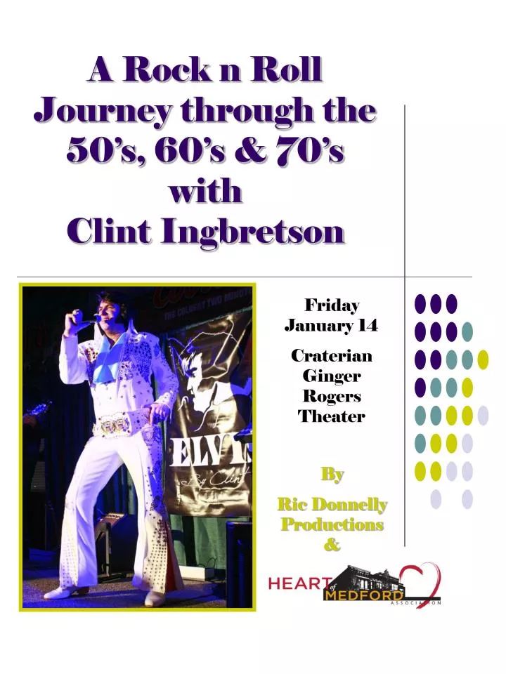 a rock n roll journey through the 50 s 60 s 70 s with clint ingbretson