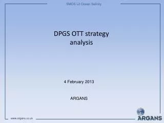 DPGS OTT strategy analysis