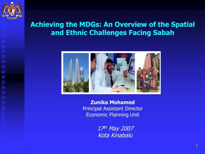 achieving the mdgs an overview of the spatial and ethnic challenges facing sabah