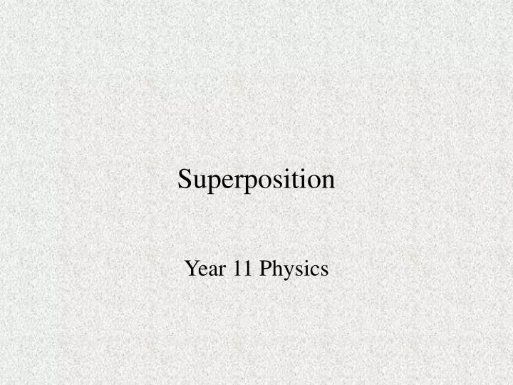 superposition