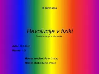 revolucije v fiziki