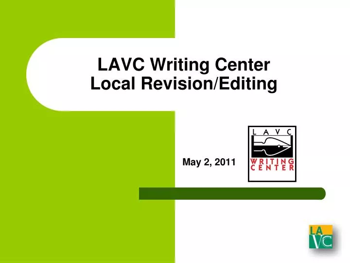 lavc writing center local revision editing